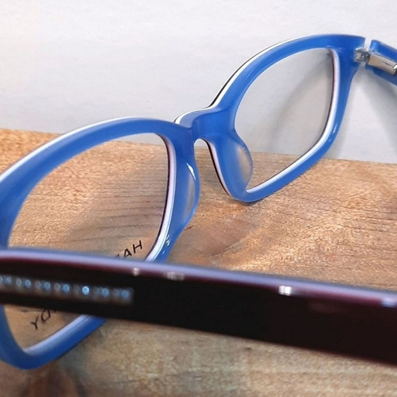 NEW Prescription Ready Blue Eyeglass Frame Glasses 51-18-135 petite Unisex - Picture 2 of 6